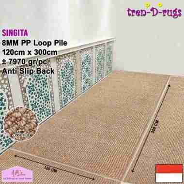 Tren-D-rugs Karpet motif polos sajadah sejadah masjid salur stripes alas sholat mushola roll gulunga