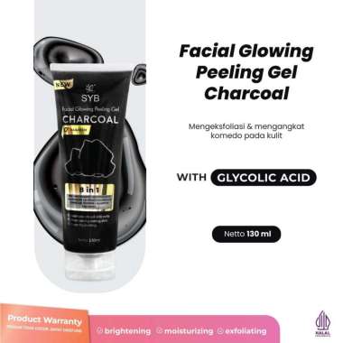 SYB FACIAL GLOWING PEELING GEL CHARCOAL 6pcs FACIAL GLOWWING CHARCOAL