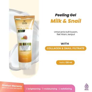 SYB FACIAL GLOWING PEELING GEL MILK & SNAIL 1pcs FACIAL GLOWING PEELING GEL MILK & SNAIL