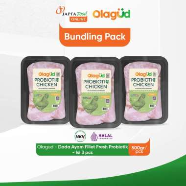 Bundling Hemat Olagud Dada Ayam Fillet Fresh Probiotik 500 gr - isi 3