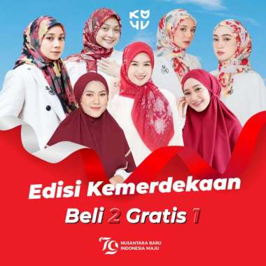 Hijab Edisi Kemerdekaan Koyu Hijab ZIYA RED