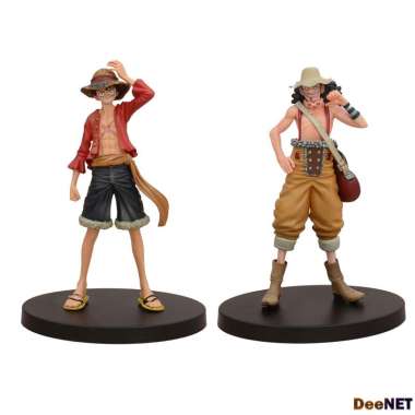 Set Luffy and Usopp DX Grandline Vol1 One Piece 16cm Action Figure PVC D-MAT009