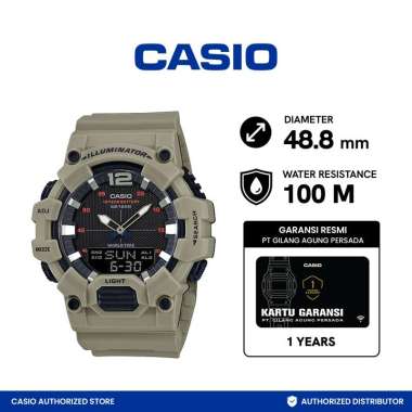 FS - Casio General HDC-700-3A3VDF Digital Analog Dial Khaki Resin Strap -