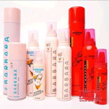 Barbara Walden Hair Mousse hair spray foam merah