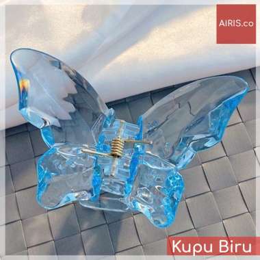 Jepit Rambut Kupu-kupu Kristal / Jedai Kupu-kupu KupuBiru