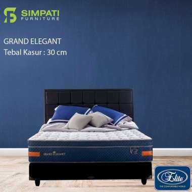 Elite Elegant Set Springbed [Fullset/ Khusus Jabodetabek & Bandung] 160 x 200 WHITE