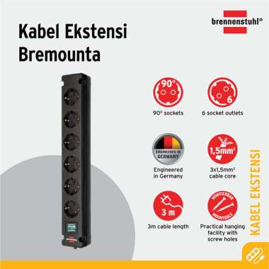 Brennenstuhl Bremounta Stop Kontak [6 Socket]