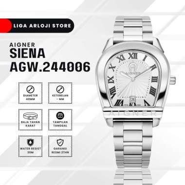 Aigner Siena AGW.244006 Silver - Jam Tangan Pria Original
