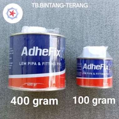 Adhefix Lem Pipa PVC Kemasan Kaleng Kuas Kemasan 400 gram