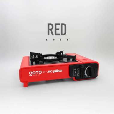 Goto Bright Kompor Gas Stove Portable Camping BBQ Outdoor 1 Tungku - 340x277x108mm, Butane, Otomatis, Sistem Penguncian Gas