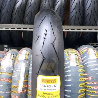 Pirelli Diablo Rosso Corsa 2 110/70-17 Tubeless Ban Motor for Byson/ CB150/ CBR150/ Ninja150r/ Jupit