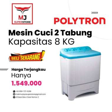 MESIN CUCI POLYTRON PWM8073 2TABUNG