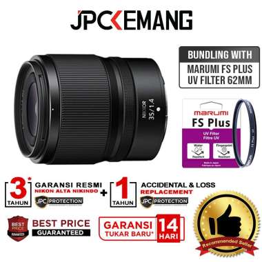 JPC KEMANG Nikon Z 35mm f1.4 Fullframe Lens Nikkor 35 mm f/1.4 Lensa GARANSI RESMI with Filter UV
