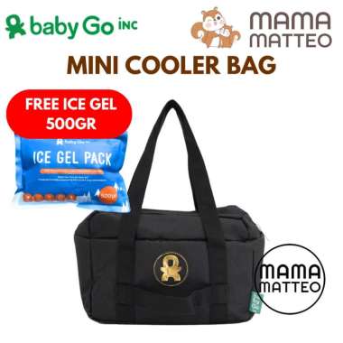 BABYGO INC Mini Cooler Bag Black / Tas Pendingin Penyimpanan ASI Cooler Box Kecil / BABY GO BANDUNG 