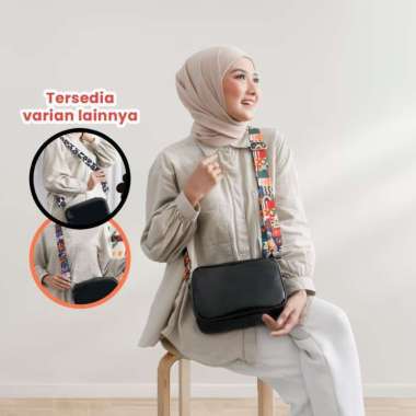 SOVLO Calya Sling Bag / Tas Selempang Wanita/ Tas Sling Bag Wanita/ Tas Transparan Wanita Monochrome