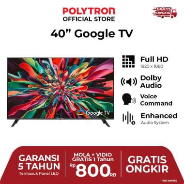 POLYTRON Smart Cinemax Google TV 40 inch PLD 40RG9059