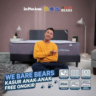 Kasur Anak Springbed INTHEBOX "We Bare Bears" - FREE Bantal 100 x 200