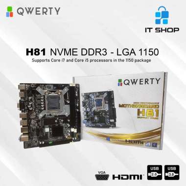 Motherboard QWERTY H81 NVME DDR3 socket LGA 1150