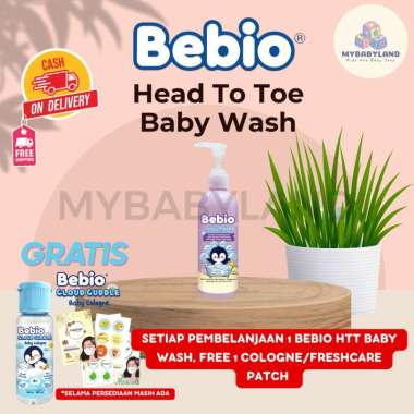 Bebio Head To Toe Wash | Sabun Mandi Anak | Sabun Mandi Bayi | Sabun Shampoo AnaK | 250ml