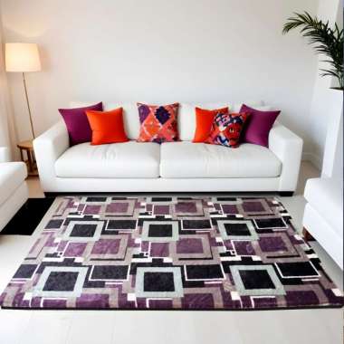 Berkah Saluyu - Karpet Bulu Motif Jumbo Terbaru Permadani Modern P200cm x L160cm x T5cm Variasi LP 2