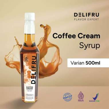Delifru Syrup Coffee Cream - Sirup Krim Kopi 500 ml