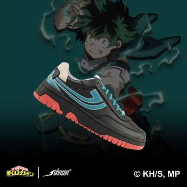 SEPATU SNEAKERS JOHNSON X MY HERO ACADEMIA - MIDORIYA 37