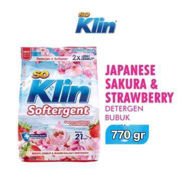 RY So Klin Softergent Deterjen Bubuk SakuraStrawbery