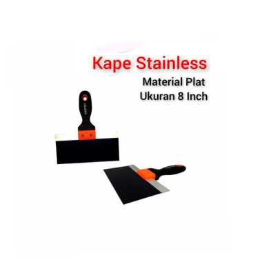 Kape Stainless Gipsum Gagang Karet Skrap Kapi Gypsum Sekrap Plat Besi Kompon Plamir Gagang Karet