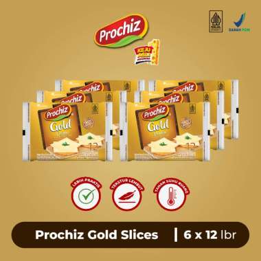 Keju PROCHIZ Gold Slices 12's Paket 6 pcs