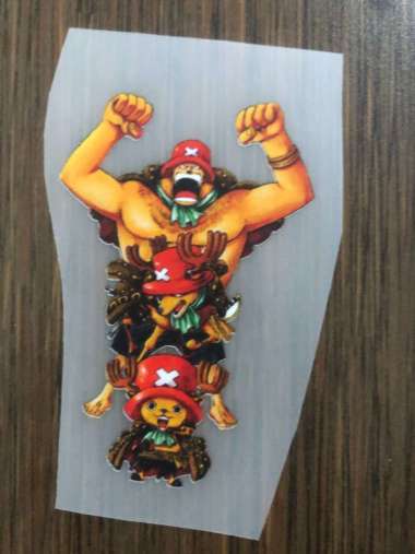 SABLON STIKER DTF SATUAN TEMA ONE PIECE UKURAN 8 - 9 CM 11