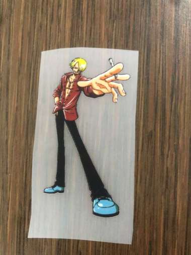 SABLON STIKER DTF SATUAN TEMA ONE PIECE UKURAN 8 - 9 CM 8.