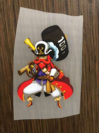 SABLON STIKER DTF SATUAN TEMA ONE PIECE UKURAN 8 - 9 CM 2.