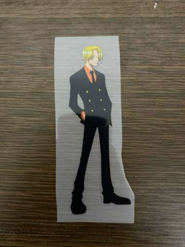 SABLON STIKER DTF SATUAN TEMA ONE PIECE UKURAN 8 - 9 CM 22