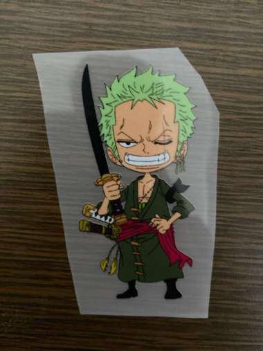 SABLON STIKER DTF SATUAN TEMA ONE PIECE UKURAN 8 - 9 CM 23