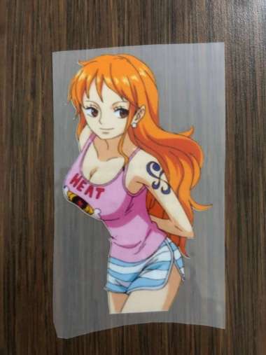 SABLON STIKER DTF SATUAN TEMA ONE PIECE UKURAN 8 - 9 CM 28