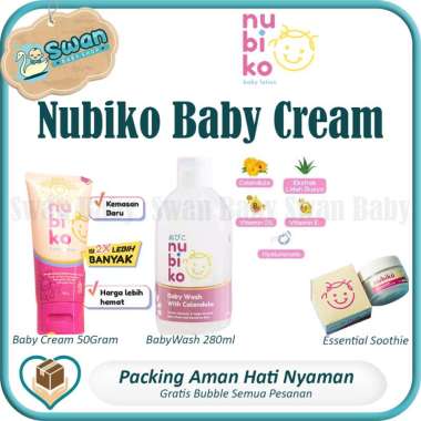 Nubiko Baby Cream / Baby Wash / Essential Soothe/ Perawatan Bayi Essential Soothie