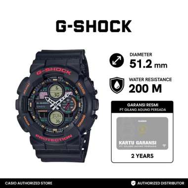 Jam Tangan Casio G-Shock GA-140-1A4DR Original Murah hitam