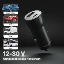 CARFN Car Charger Fast Charging PD QC 3.0 - Pengisian Cepat, Kompatibel dengan Banyak Perangkat IH