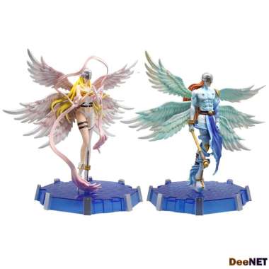 Angemon Angewomon Digimon Moon Temple Light 28cm Action Figure PVC Angemon