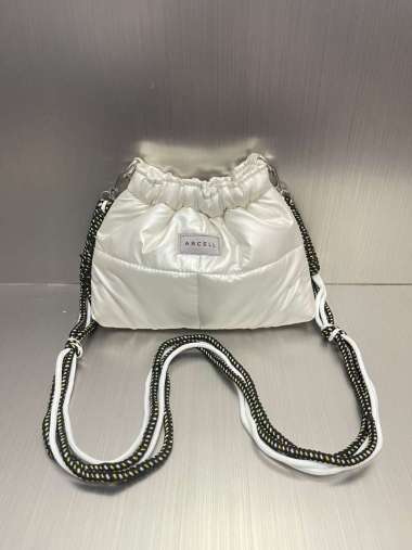 ARCELL - TAS PUFFY WONTON+PRUSIK STRAP l Slingbag Mini Puffy WONTON WHITE