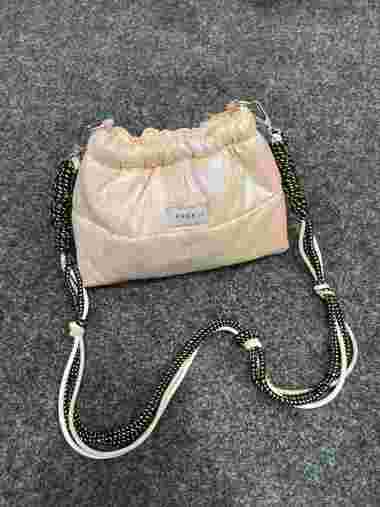 ARCELL - TAS PUFFY WONTON+PRUSIK STRAP l Slingbag Mini Puffy WONTON BABYPINK