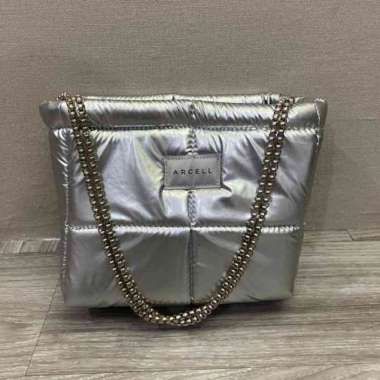 ARCELL - PUFFY KIM BAG | Tas Selempang Wanita KIM SILVER
