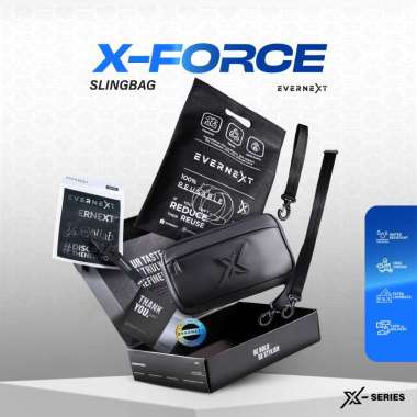 EVERNEXT - HAND BAG PRIA ANTI AIR SLING BAG X-FORCE MULTIFUNGSI 3 IN 1 PRIA TAS SELAMPANG PRIA WATER