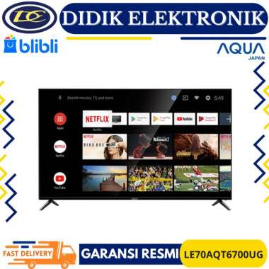 Aqua Smart TV LE70AQT6700UG Android 70 inch 4K HDR Bezel Less 70AQT6700UG