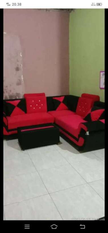 SOFA L MINIMALIS SUDUT GRATIS ONGKIR SERANG KOTA MERAH