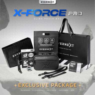 EVERNEXT - CLUTCH BAG PRIA ANTI AIR MULTIFUNGSI 3 IN 1 SLING BAG X-FORCE PRIA WATERPROOF POUCH BAG P