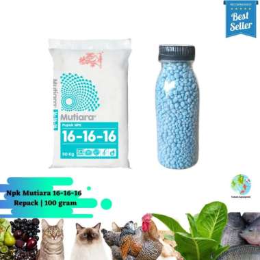 (Repack Botol) NPK Mutiara 16-16-16 Pupuk Segala Jenis Tanaman