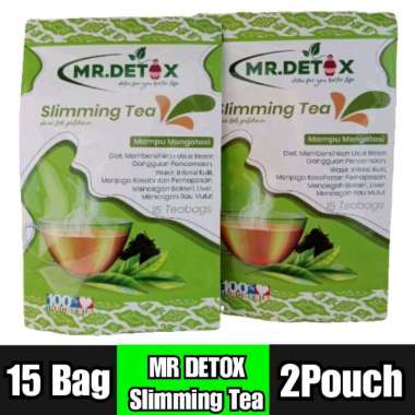 Mr Detox Slimming Tea - Teh Pelangsing Tubuh Dan Perut Buncit - 2 Pouch