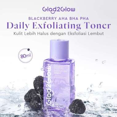 Glad2Glow Toner 2% Centella Ceramide Super Soothing Toner Blackberry Toner Propolis Toner G2G Exfoli