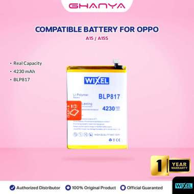 Baterai Oppo A15 A15S BLP817 Double Power Real Capacity Battery BLP 817 HP Handphone Wixel